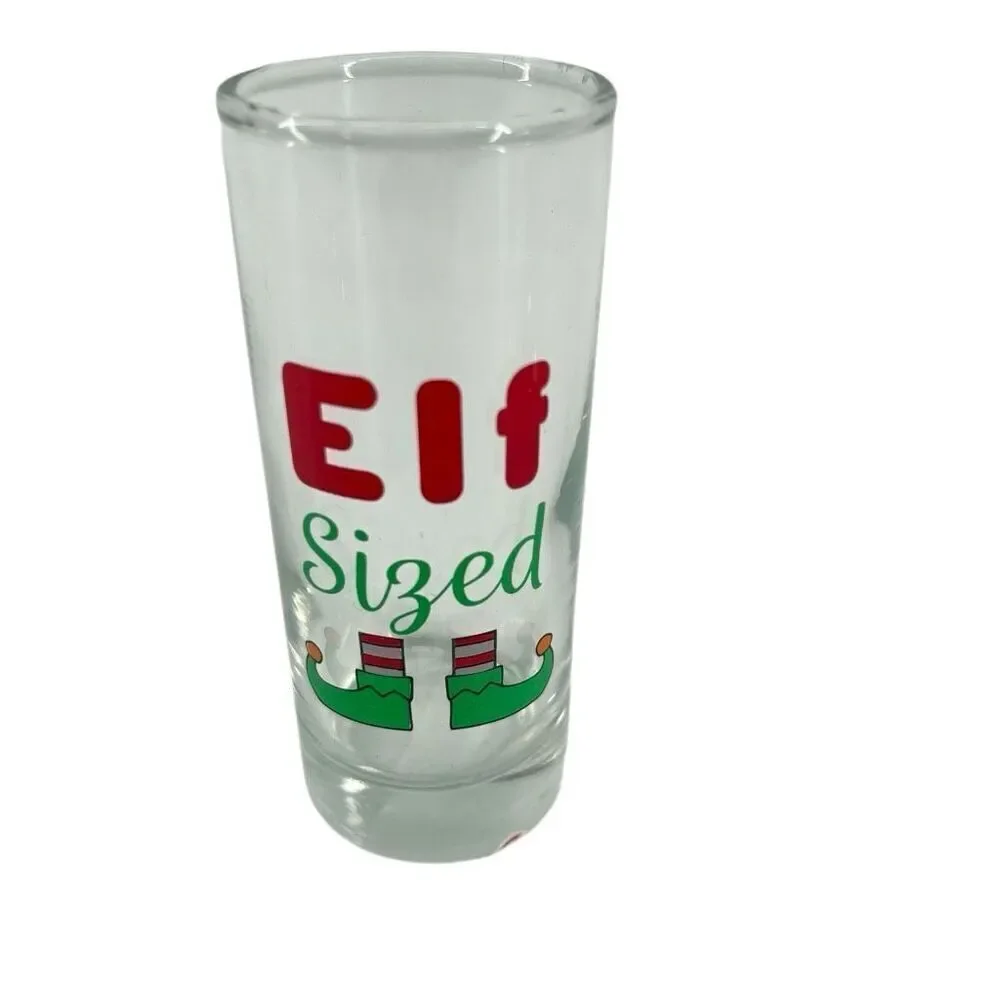 Cristar Lexington Deco Elf Sized Christmas Shot Glass 2.5oz New